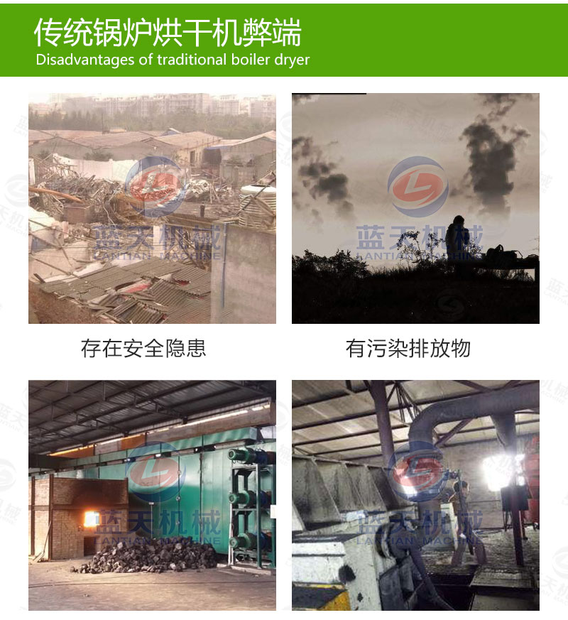 花生網(wǎng)帶式烘干機傳統(tǒng)烘干機弊端