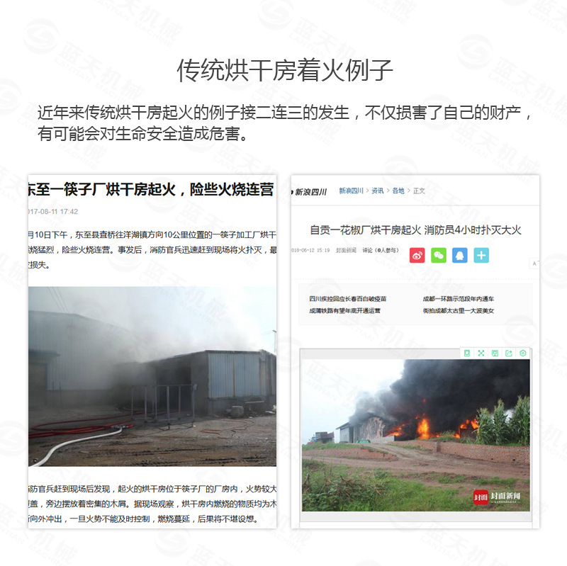 佛香烘干機傳統(tǒng)烘干房著火